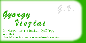 gyorgy viszlai business card